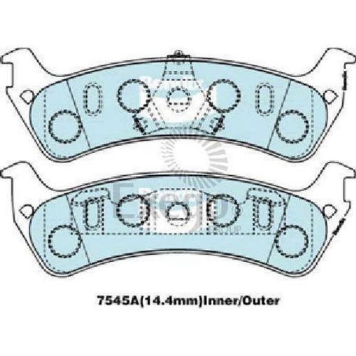 Bendix Brake Pads Set - Heavy Duty - DB2171 HD Brake Pads Brake Parts