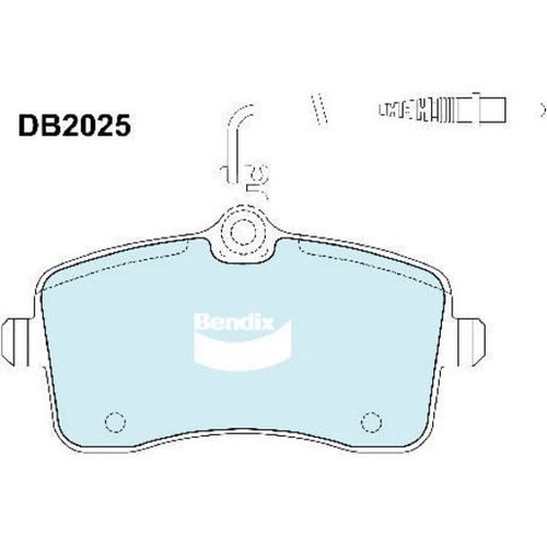 Bendix Brake Pads Set - Euro+ Inc Wear Sensor - DB2025 EURO+ Auto Sensor