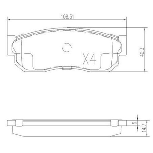 Repco Brake Pads Set - RCT - DB293RCT Brake Pads Brake Parts Auto Part