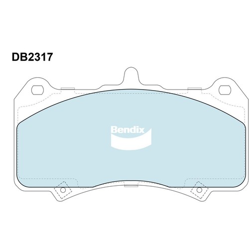 Bendix Brake Pads Set - Heavy Duty - DB2317 HD Brake Pads Brake Parts