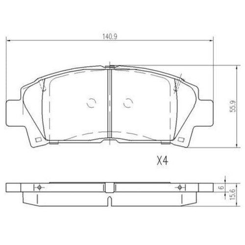 Repco Brake Pads Set - RCT - DB1352RCT Brake Pads Brake Parts Auto Part