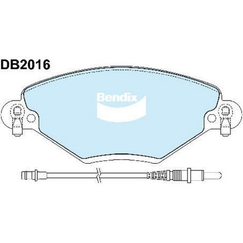 Bendix Brake Pads Set - Euro+ Inc Wear Sensor - DB2016 EURO+ Auto Sensor