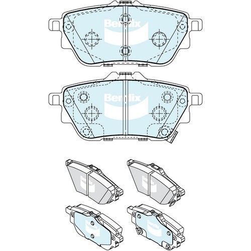 Bendix Brake Pads Set - 4WD/SUV - DB2669 4WD Brake Pads Brake Parts