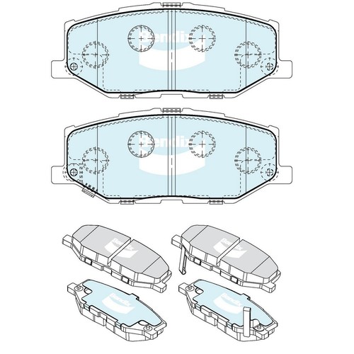 Bendix Brake Pads Set - 4WD/SUV - DB2606 4WD Brake Pads Brake Parts