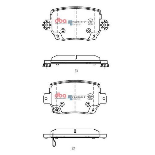 DBA Brake Pads Set - Street Series EV Hybrid - DB15161SSEV Brake Pads