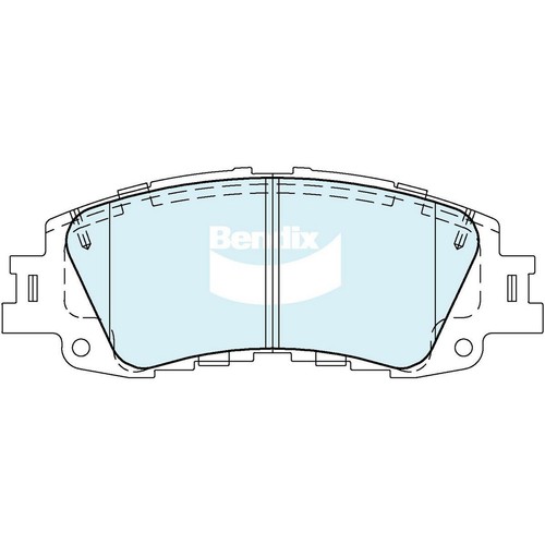 Bendix Brake Pads Set - General CT - DB2649 GCT Brake Pads Brake Parts