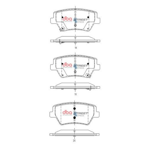 DBA Brake Pads Set - Street Series - DB15142SS Brake Pads Brake Parts