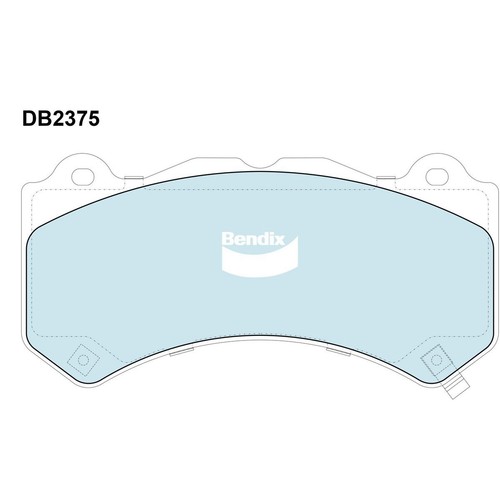 Bendix Brake Pads Set - 4WD/SUV - DB2375 4WD Brake Pads Brake Parts