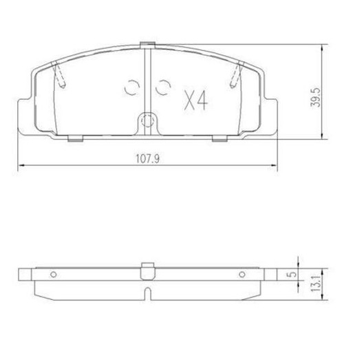Repco Brake Pads Set - RCT - DB417RCT Brake Pads Brake Parts Auto Part
