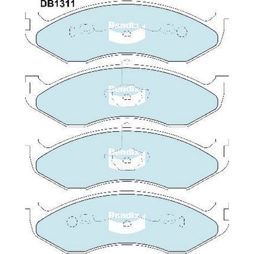 Bendix Brake Pads Set - Heavy Duty - DB1311 HD Brake Pads Brake Parts