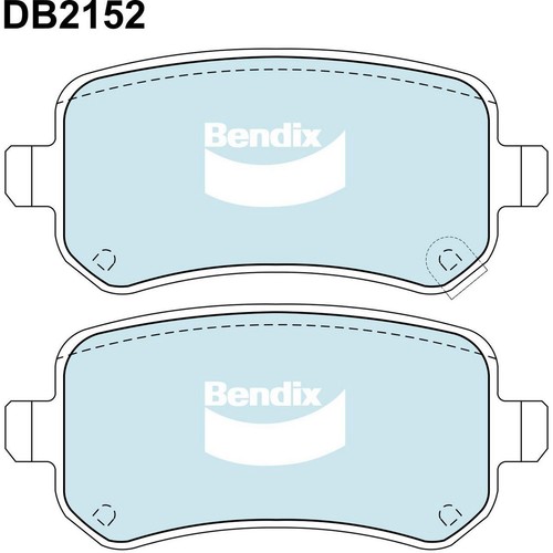 Bendix Brake Pads Set - 4WD/SUV - DB2152 4WD Brake Pads Brake Parts