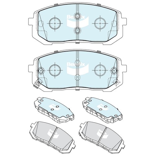Bendix Brake Pads Set - General CT - DB2663 GCT Brake Pads Brake Parts