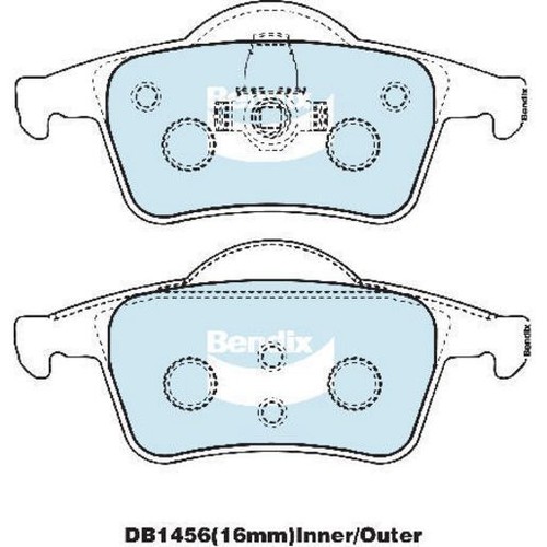 Bendix Brake Pads Set - Euro+ - DB1456 EURO+ Brake Pads Brake Parts