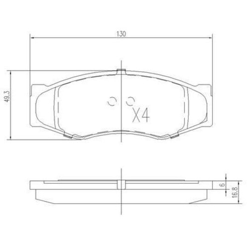 Repco Brake Pads Set - RCT - DB340RCT Brake Pads Brake Parts Auto Part