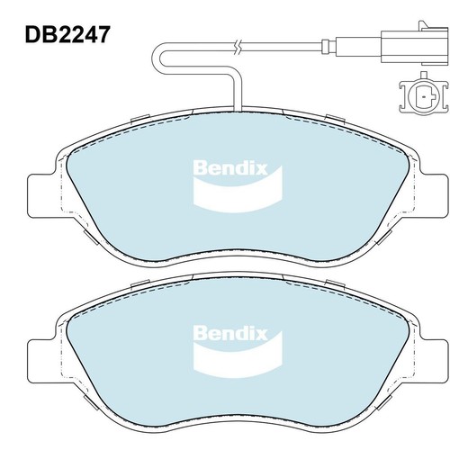 Bendix Brake Pads Set - General CT - DB2247 GCT Brake Pads Brake Parts Auto