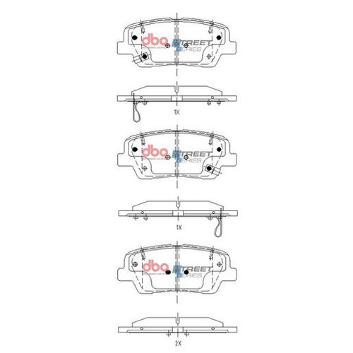 DBA Brake Pads Set - Street Series - DB15157SS Brake Pads Brake Parts Brake Pads