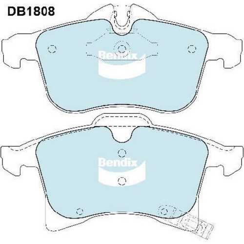 Bendix Brake Pads Set - Euro+ Inc Wear Sensor - DB1808 EURO+ Auto Sensor Part