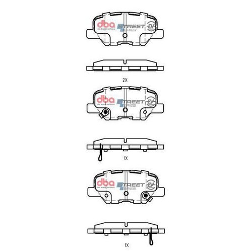 DBA Brake Pads Set - Street Series EV Hybrid - DB2294SSEV Brake Pads Brake Parts