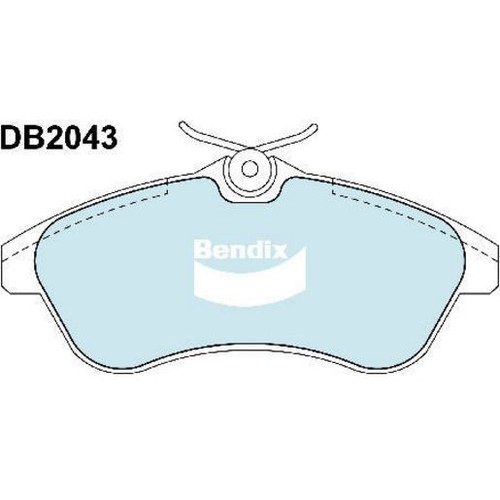 Bendix Brake Pads Set - Euro+ - DB2043 EURO+ Brake Pads Brake Parts Brake Pads