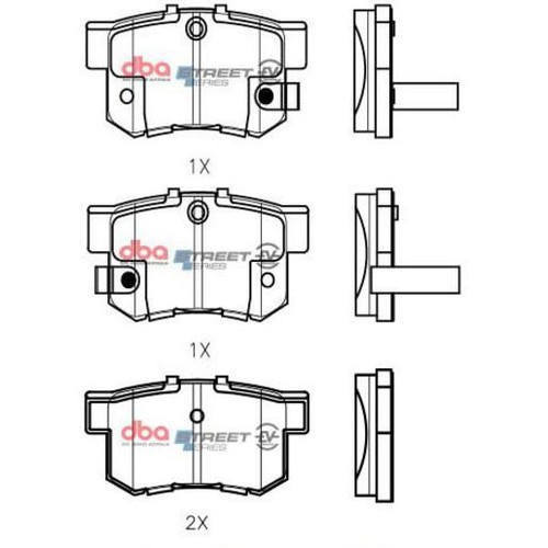 DBA Brake Pads Set - Street Series EV Hybrid - DB1265SSEV Brake Pads Brake Parts
