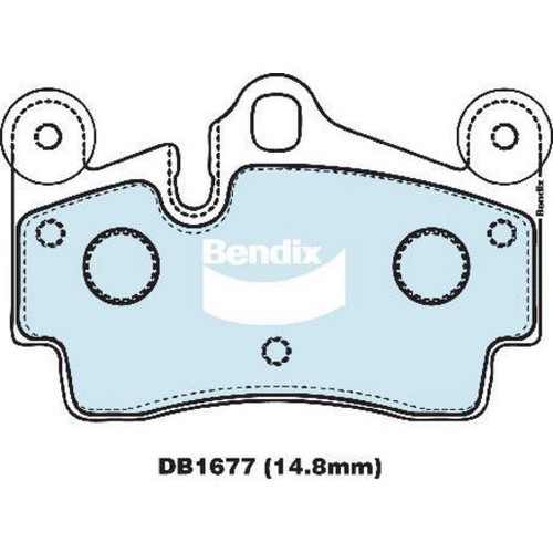Bendix Brake Pads Set - Euro+ - DB1677 EURO+ Brake Pads Brake Parts Brake Pads