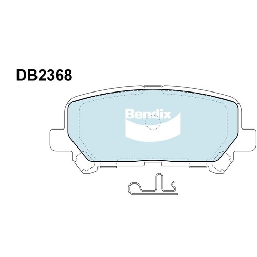 Bendix Brake Pads Set - Heavy Duty - DB2368 HD Brake Pads Brake Parts Brake Pads