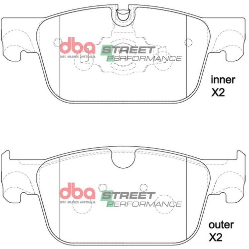 DBA Brake Pads Set - Street Performance - DB15250SP Brake Pads Brake Parts Auto