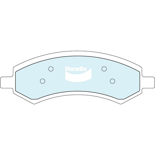 Bendix Brake Pads Set - 4WD/SUV - DB2148 4WD Brake Pads Brake Parts Brake Pads