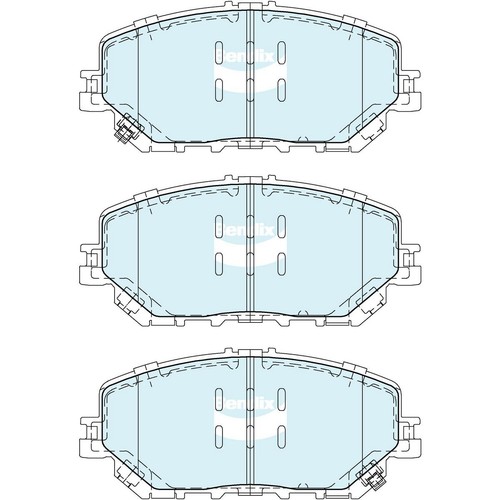 Bendix Brake Pads Set - 4WD/SUV - DB2706 4WD Brake Pads Brake Parts Brake Pads