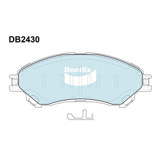 Bendix Brake Pads Set - 4WD/SUV - DB2430 4WD Brake Pads Brake Parts Brake Pads