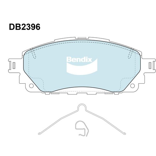 Bendix Brake Pads Set - Heavy Duty - DB2396 HD Brake Pads Brake Parts Brake Pads