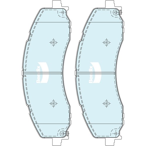 Bendix Brake Pads Set - 4WD/SUV - DB2702 4WD Brake Pads Brake Parts Brake Pads