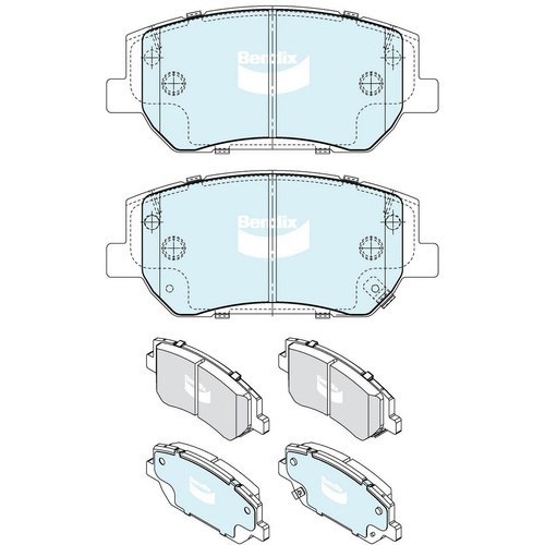 Bendix Brake Pads Set - 4WD/SUV - DB2593 4WD Brake Pads Brake Parts