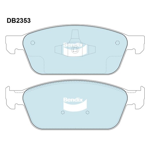 Bendix Brake Pads Set - General CT - DB2353 GCT Brake Pads Brake Parts