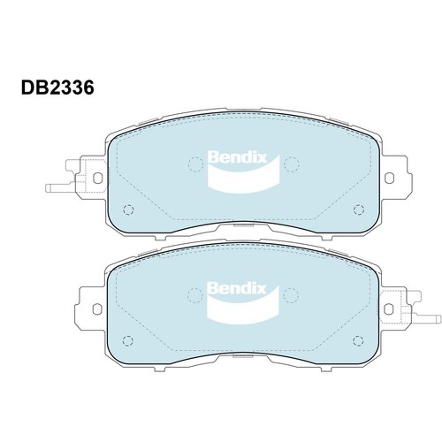 Bendix Brake Pads Set - General CT - DB2336 GCT Brake Pads Brake Parts