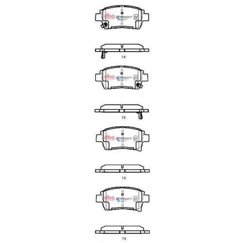 DBA Brake Pads Set - Street Series EV Hybrid - DB1422SSEV Brake Pads Brake Parts