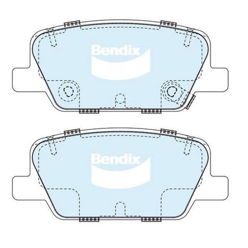 Bendix Brake Pads Set - 4WD/SUV - DB2614 4WD Brake Pads Brake Parts