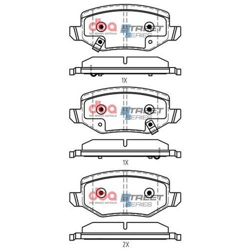 DBA Brake Pads Set - Street Series - DB15184SS Brake Pads Brake Parts