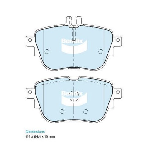 Bendix Brake Pads Set - Euro+ - DB2581 EURO+ Brake Pads Brake Parts
