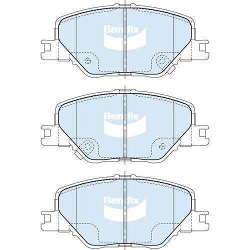 Bendix Brake Pads Set - General CT - DB2677 GCT Brake Pads Brake Parts