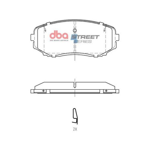 DBA Brake Pads Set - Street Series - DB15252SS Brake Pads Brake Parts