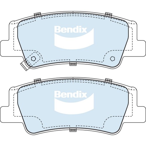 Bendix Brake Pads Set - 4WD/SUV - DB2612 4WD Brake Pads Brake Parts