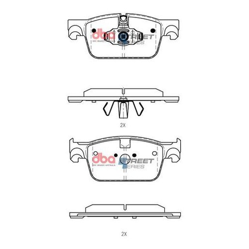 DBA Brake Pads Set - Street Series - DB15250SS Brake Pads Brake Parts