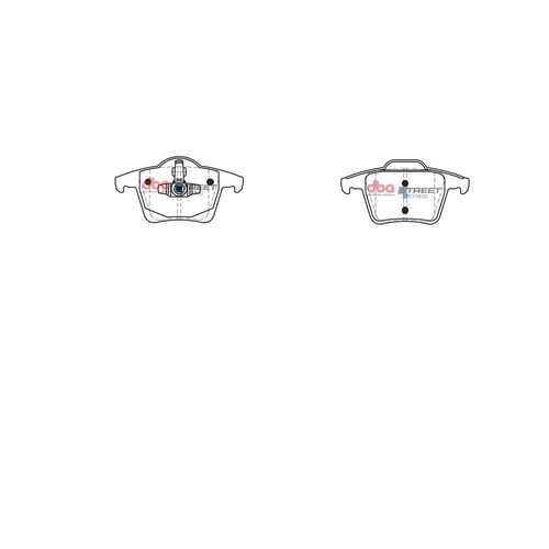 DBA Brake Pads Set - Street Series - DB1659SS Brake Pads Brake Parts