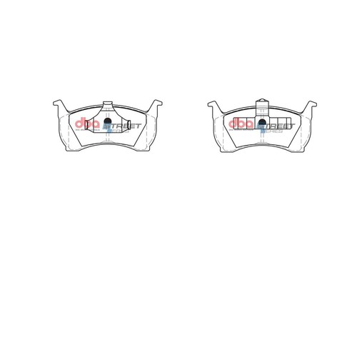 DBA Brake Pads Set - Street Series - DB1108SS Brake Pads Brake Parts