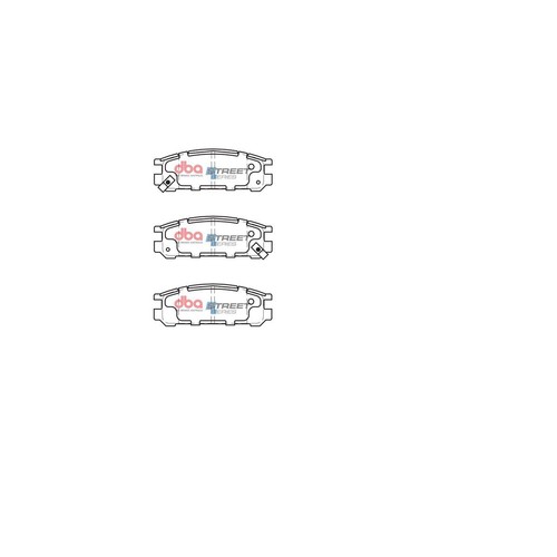 DBA Brake Pads Set - Street Series - DB1186SS Brake Pads Brake Parts
