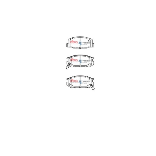DBA Brake Pads Set - Street Series - DB1208SS Brake Pads Brake Parts