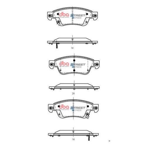 DBA Brake Pads Set - Street Series - DB1698SS Brake Pads Brake Parts