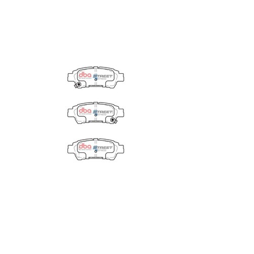 DBA Brake Pads Set - Street Series - DB1660SS Brake Pads Brake Parts