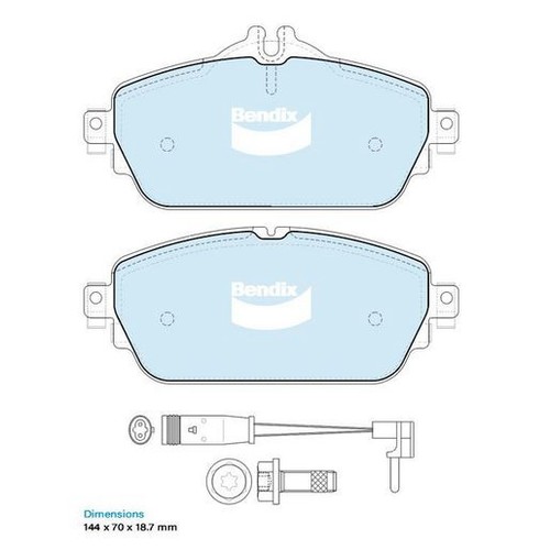 Bendix Brake Pads Set - Euro+ - DB2403 EURO+ Brake Pads Brake Parts